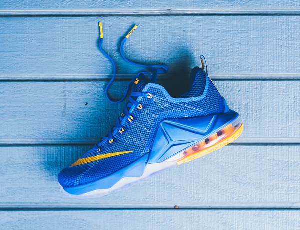 Nike Lebron 12 Low Photo Blue Gold (Entourage) (3)