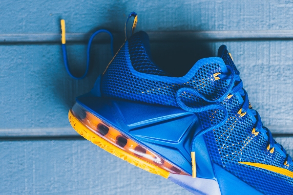 Nike Lebron 12 Low Photo Blue Gold (Entourage) (4)