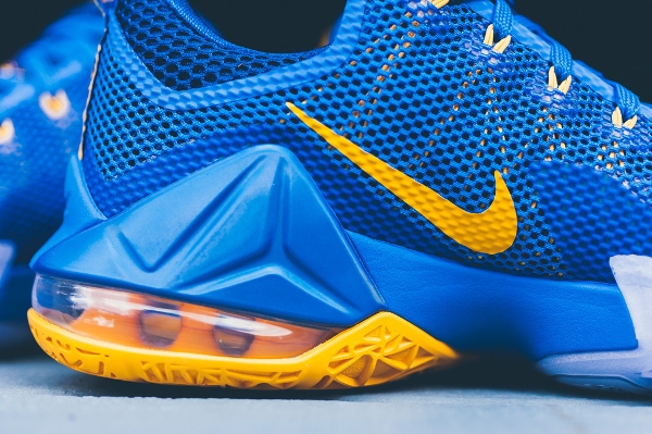 Nike Lebron 12 Low Photo Blue Gold (Entourage) (8)