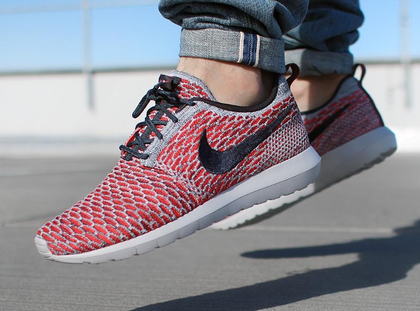 Nike Roshe Flyknit Bright Crimson (1)