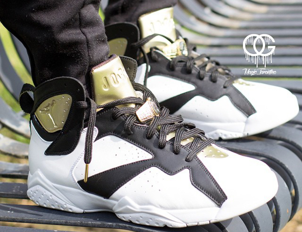 champagne jordan 7s