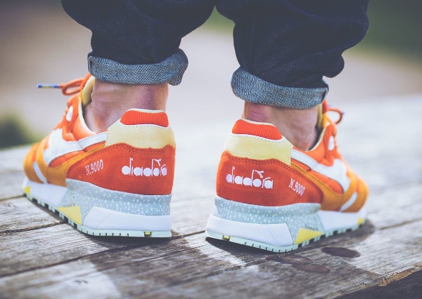 Diadora N9000 Orange White x Mita Sneakers (Made in Italy) (1)