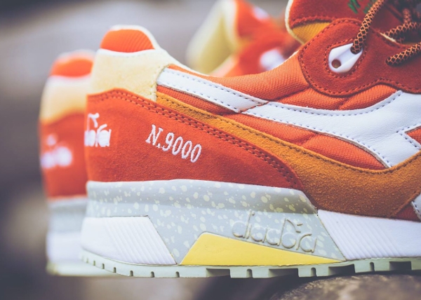 Diadora N9000 Orange White x Mita Sneakers (Made in Italy) (5)