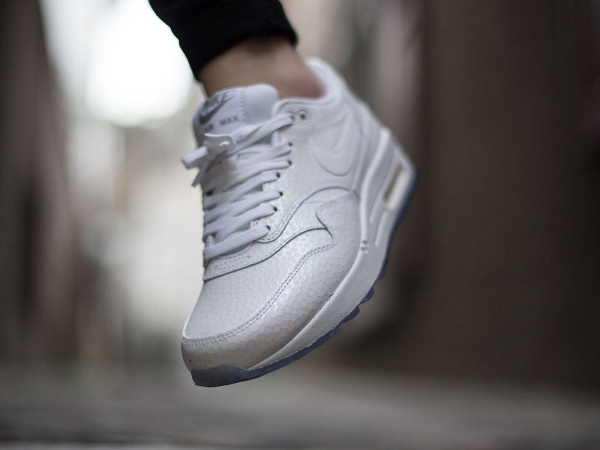 Nike Air Max 1 Premium White Metallic Silver