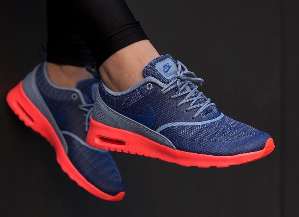 Nike Air Max Thea Jacquard Blue Hot Lava 600x437