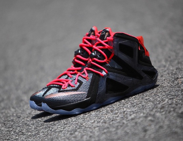 Nike Lebron 12 Elite Black Hot Lava (1)