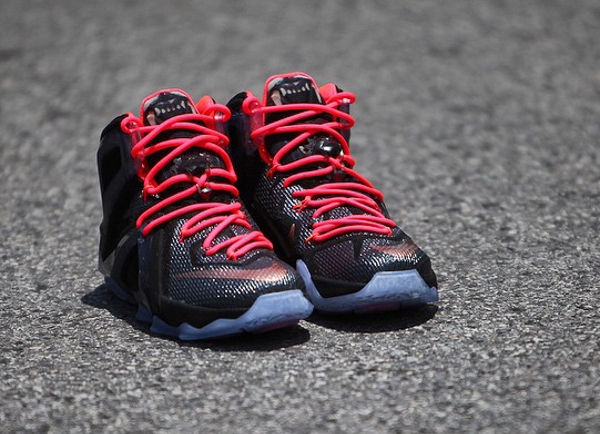 Nike Lebron 12 Elite Black Hot Lava (4)