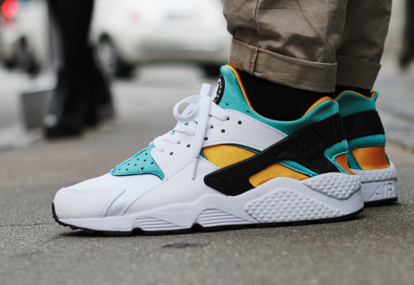 huarache turquoise gold