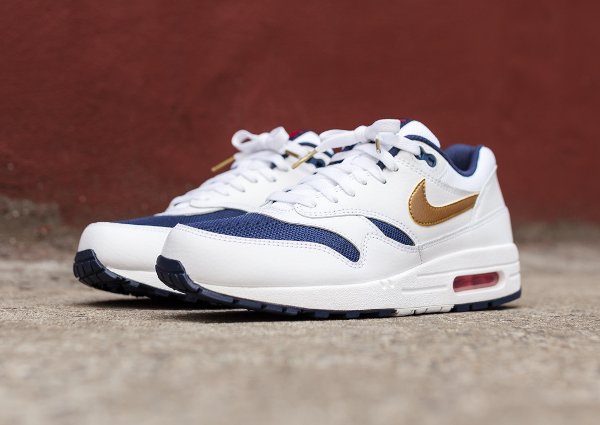 Nike Air Max 1 Essential White Metallic Gold  (2)