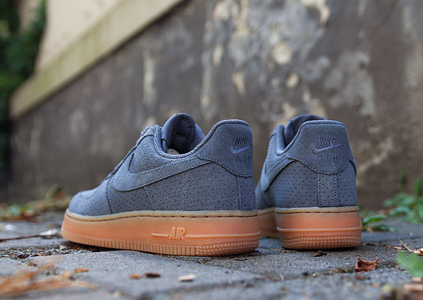 nike air force 1 suede grise femme