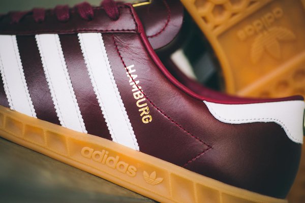 Adidas Hamburg Leather Burgundy Made in Germany (1)