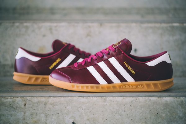 Adidas Hamburg Leather Burgundy Made in Germany