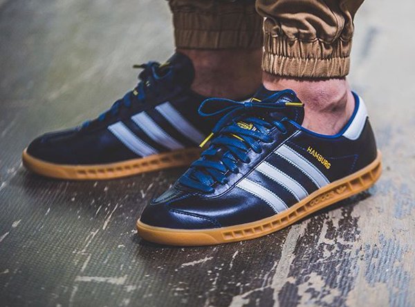 Adidas Hamburg MIG Navy Burgundy Sneakers actus