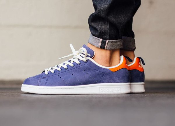 Adidas Stan Smith Indigo Orange White (2)