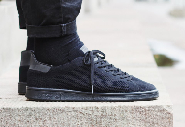 Adidas stan smith cheap primeknit core black