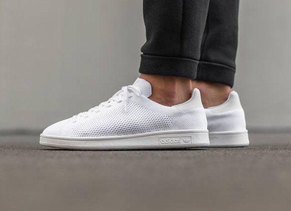 Adidas Stan Smith Primeknit Triple White Sneakers actus