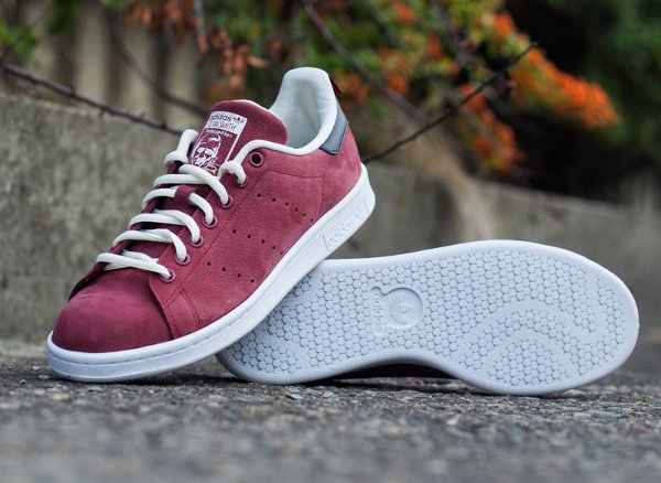 Adidas Stan Smith Suede Rust Red White (2)
