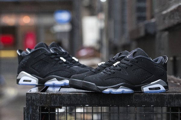 Air Jordan 6 Retro Low Black Metallic Silver  (5)