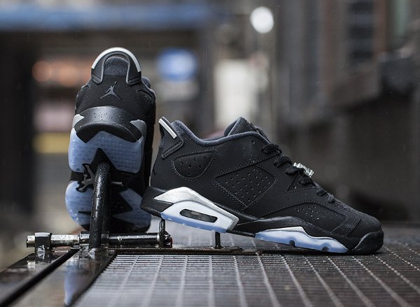 Air Jordan 6 Retro Low Black Metallic Silver  (6)