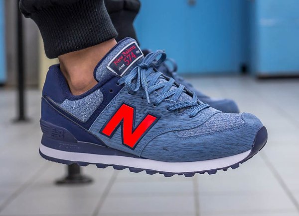 New Balance ML 574 Sweatshirt Blue Aster