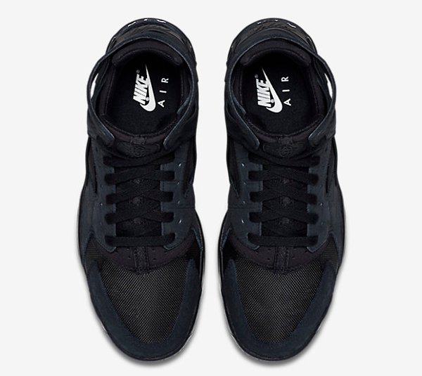 Nike Air Flight Huarache Triple Black  (6)