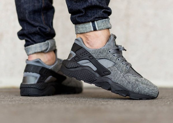 Nike Air Huarache Cool Grey Black (5)