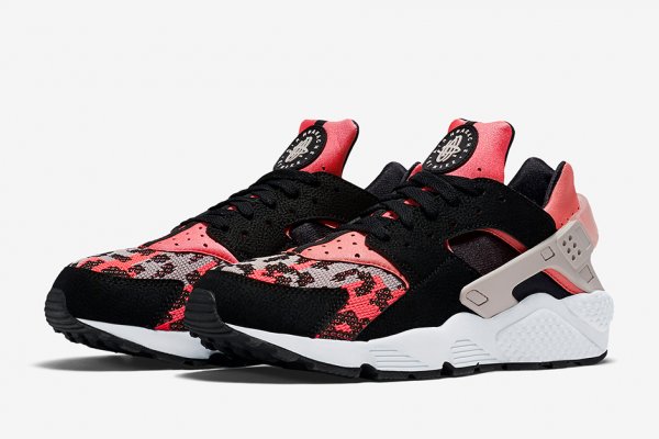 Nike Air Huarache Run PA Ethnic Black Hot Lava (3)
