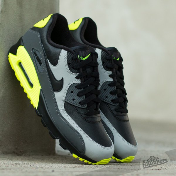 Nike Air Max 90 LTR Black Grey Volt (1)