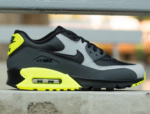 Nike Air Max 90 LTR Black Grey Volt (2)