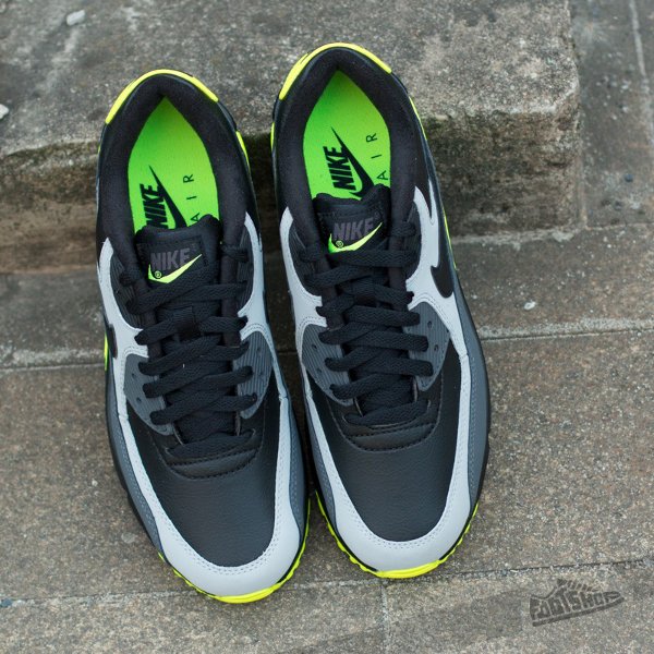 Nike Air Max 90 LTR Black Grey Volt (4)