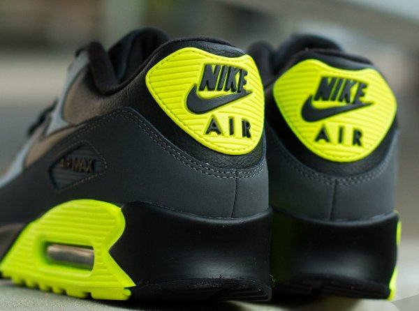 Nike Air Max 90 LTR Black Grey Volt (6)