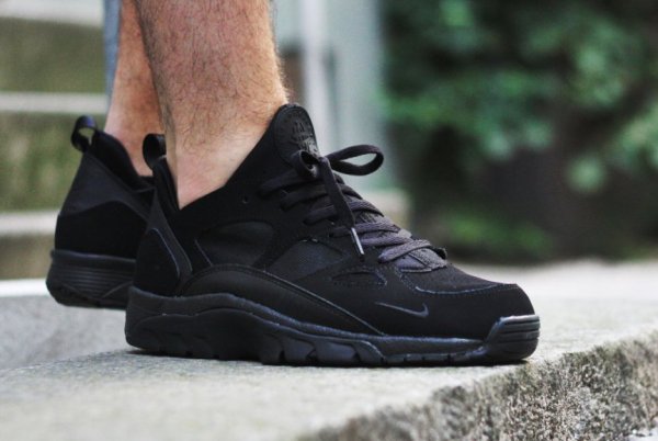 Nike Air Trainer Huarache Low Black Black (10)