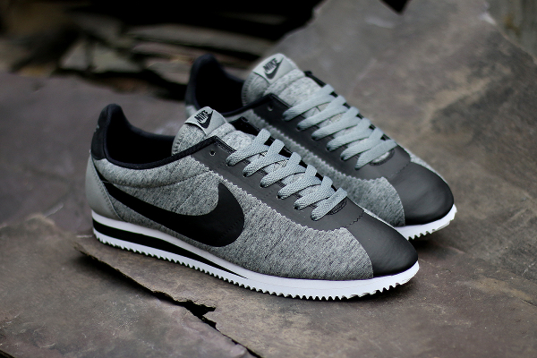 Nike Cortez Classic Tech Fleece Grey Black Sneakers actus