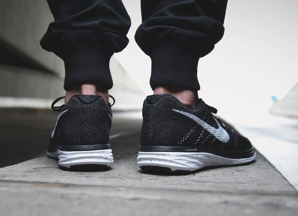 Nike Flyknit Lunar3 Black White (5)