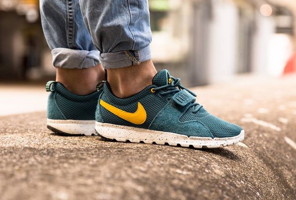 Nike SB Trainerendor jaune et bleue (4)