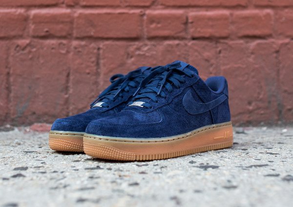 Nike Wmns Air Force 1 Low Suede Midnight Navy (3)