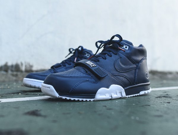 NikeLab Air Trainer 1 Mid bleu foncé (1)