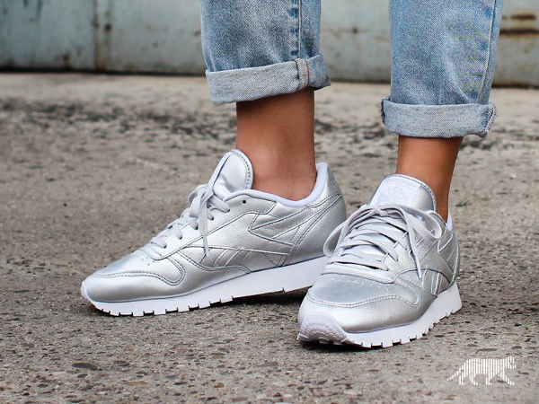 reebok classic x face stockholm silver
