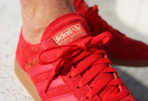 Adidas Spezial Suede Grey & Red Gum | Sneakers-actus