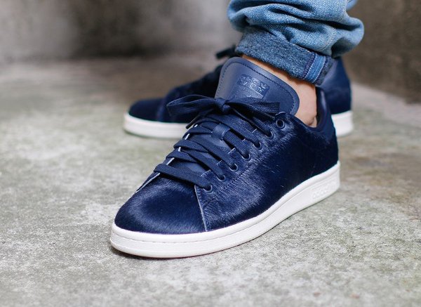 Adidas Stan Smith Pony Hair Navy (1)