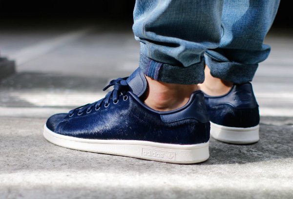 Adidas Stan Smith poils bleus (2)