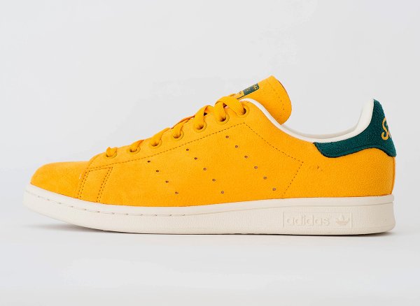 Adidas Stan Smith suede jaune (2)