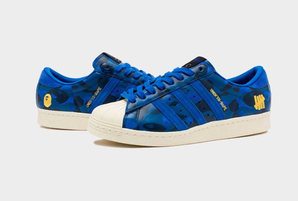 Adidas Superstar 80's x Bape x Undefeated (1)