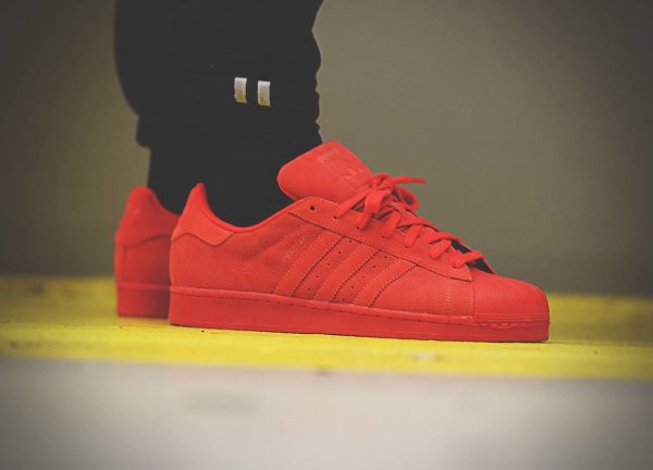 adidas superstar rouge et bleu