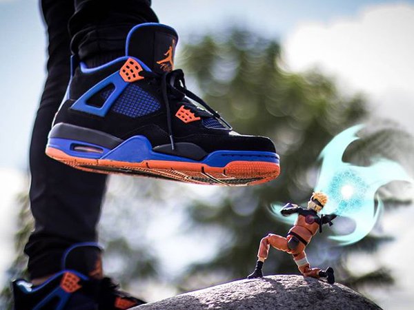 Air Jordan 4 Cavs x Naruto Rasen Shuriken - Ben Tolentino Paras