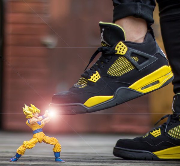 Air Jordan 4 Thunder x San Goku - Ben Tolentino Paras