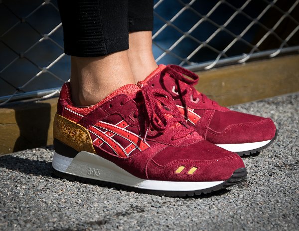 asics gel lyte iii bordeaux