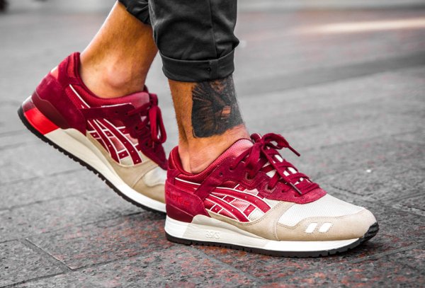 sneakers asics gel lyte iii lc bordeaux