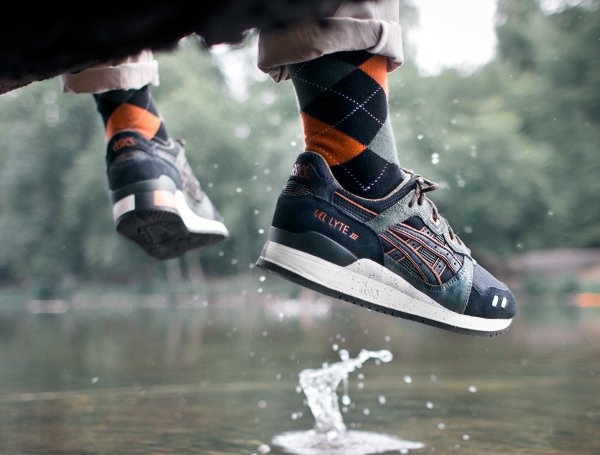 Asics Gel Lyte 3 noire olive orange (1)