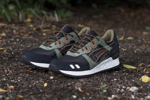 Asics Gel Lyte 3 noire olive orange (5)